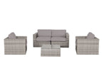 Dark Gray / 4 Pc. Sofa, 2 Chairs, Table