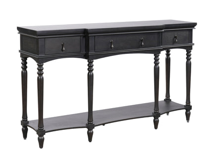 Retro Console Table With 3 Soft Close Drawers