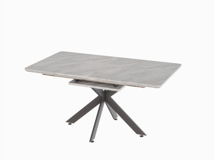 Modern Mid-Century Dining Table Set With Extendable Design