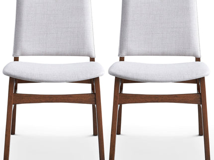 Gusto - Dining Chair (Set of 2) - Brown / Light Gray
