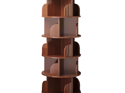 5 Tier Rotating Bookshelf, Spinning Design