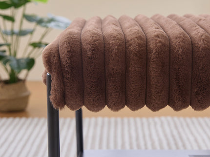 Upholstered Ottoman Coffee Table Foot Rest With Open Storage