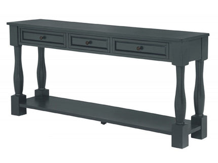 Long Console Table With Drawers And Shelf
