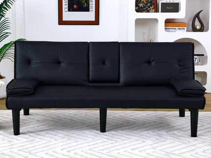 Sofa Bed With Foldable Design And Cup Holder