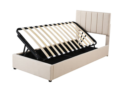 Upholstered Platform Bed With A Hydraulic Storage System