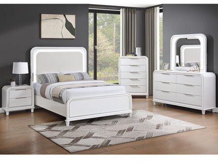 Bedroom Sets With LED Lights And Panel Headboard