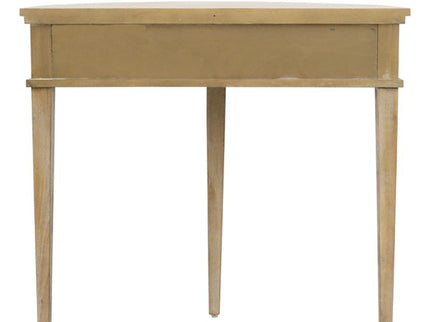 Vintage Inspired Storage Console Table With Fluted Doors
