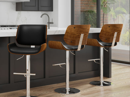 Dixie - Adjustable Swivel Bar Stool - Black