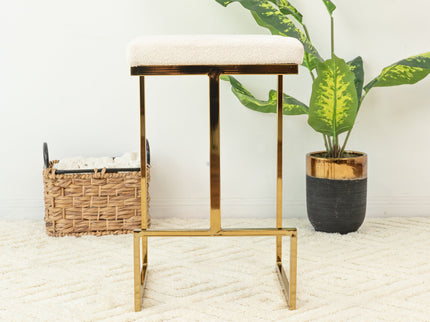 Joel - Mid Century Modern Luxury Upholstered Stool