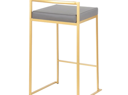 Fuji - Contemporary / Glam Design Counter Stool (Set of 2)