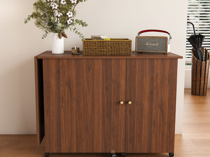 Foldable Sewing Table With Locking Casters