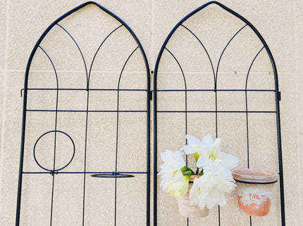 Metal Garden Trellis Rustproof Trellis For Climbing Plant, Outdoor Flower Support