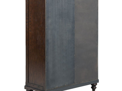 Berwick - 6 Drawer Chest With Door - Dark Oak