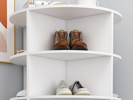 Rotating Shoe Rack Tower