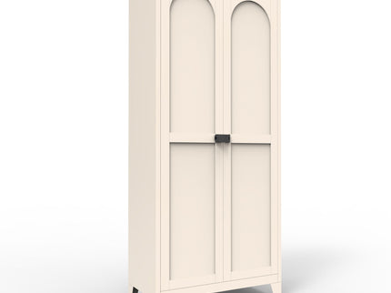 Shapely Doors Cabinet, Metal Storage Cabinet With Doors And Adjustable Shelves
