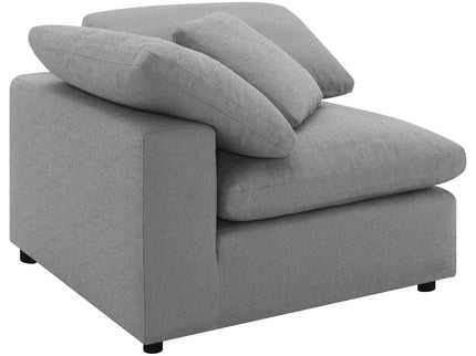 Segoura - 5 Piece Upholstered Modular Sectional With Reclined Back Pillows - Gray