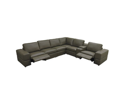 Upholstered Large Arms Sectional With Recliner Seats