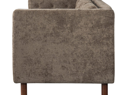 3 Seater Sofa With Square Arms, Tufted Pillow Back For Living Room