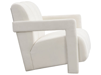 Modern Minimalist Leisure Armchair With L Shaped Armrests