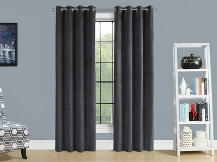 2 Pieces Set, Curtain Panel, Room Darkening, Grommet, Contemporary & Modern