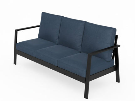 3 Seat All-Weather Patio Sofa With Cushions