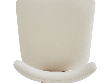 Modern Upholstered Armless Dining Chairs With Metal Legs