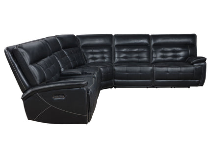 Hayden - Dual Power Reclining Sectional Sofa - Black