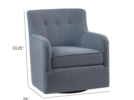 Adele - Swivel Chair With Button Tufted Back