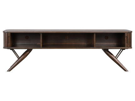 Stewart - TV Stand With Sliding Doors - Walnut