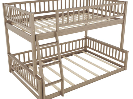 Bunk Bed With Ladder And Guardrails