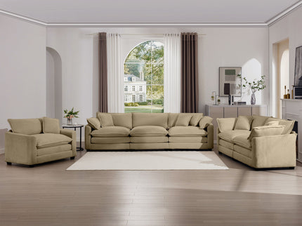 Elegant Oversized Sectional Sofa Set With Deep Seats And Flexible Layout