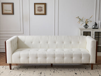 Contemporary 3 Seater Sofa With Tufted Design