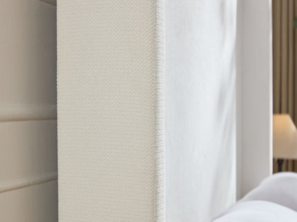 Harper - Tall Headboard Upholstered Bed / High Headboard / Elegant Simplicity / No Box Spring Needed