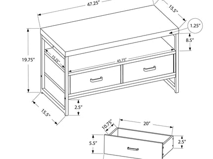 TV Stand, Console, Media Entertainment Center, Storage Drawers, Living Room, Bedroom, Contemporary, Modern