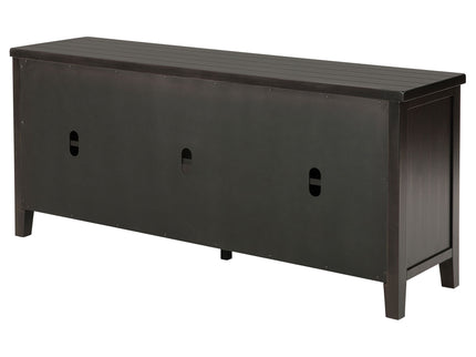 Sutter - 2 Door TV Stand With Mission Design - Dark Brown