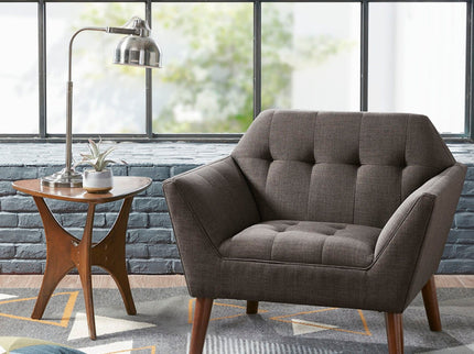 Modern Lounge Chair With Button Tufting