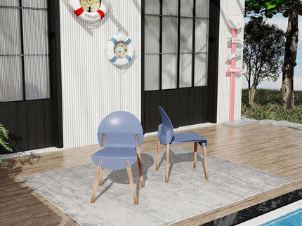 4 Piece Set Of Single Chairs With A Design Combining Modern And Traditional Elements