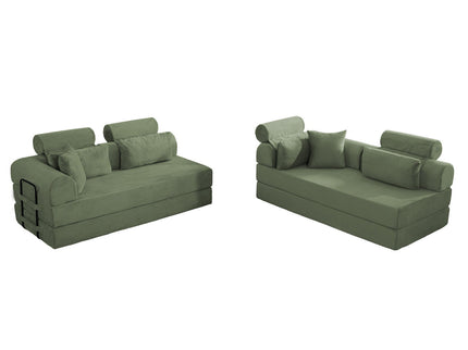 Modern L-Shape Modular Sectional Sofa, Compressed Design
