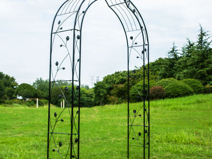 Metal Garden Arch Assemble Freely With 8 Styles Garden Arbor Trellis Climbing Plants Support Rose Arch