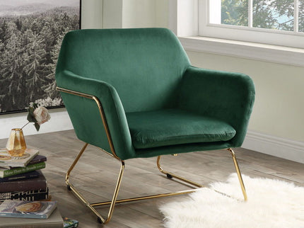 Keira - Accent Chair With Metal Base