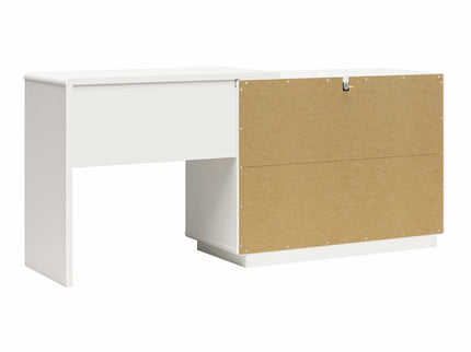 Valencia - 3 Drawer Dresser And Desk - Taupe