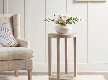 Bedford - Round Accent Table - Reclaimed Wheat