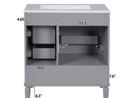 Traditional Bathroom Vanity Set With Soft Close Doors