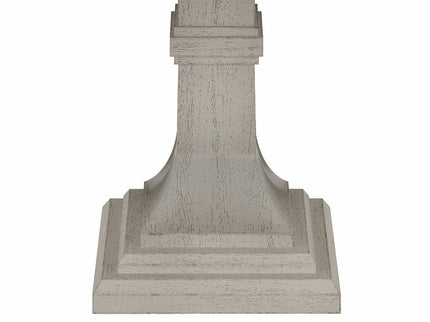 Tannen - Round Dining Table - White And Gray