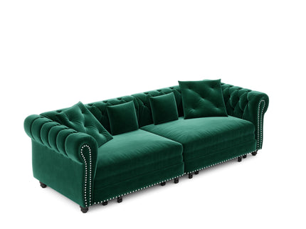 3 In 1 Pull Out Convertible Sleeper Sofa Bed, King Size, Chaise Lounge