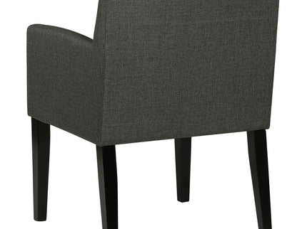 Yorkshire - Upholstered Dining Arm Chair With Cushioned Arms (Set of 2) - Gray