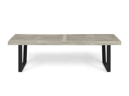 Intrinsic - Outdoor Dining Bench With Slat Top