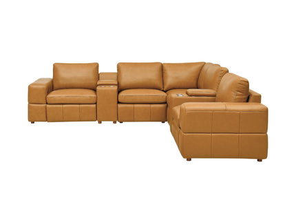 Upholstered Large Arms Sectional With Recliner Seats