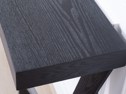 Console Table With Crossed Legs For Hallway - Black