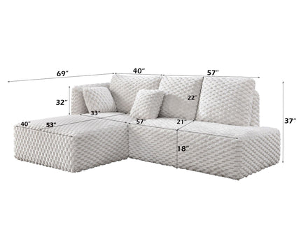 Manya - Sectional Sofa - Ivory
